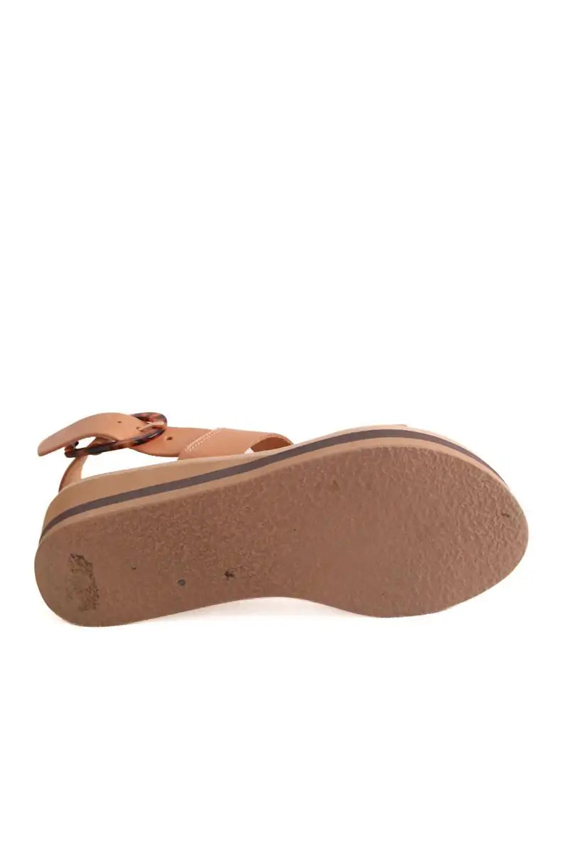 Sandales Ancient Greek Sandals Beige en Cuir