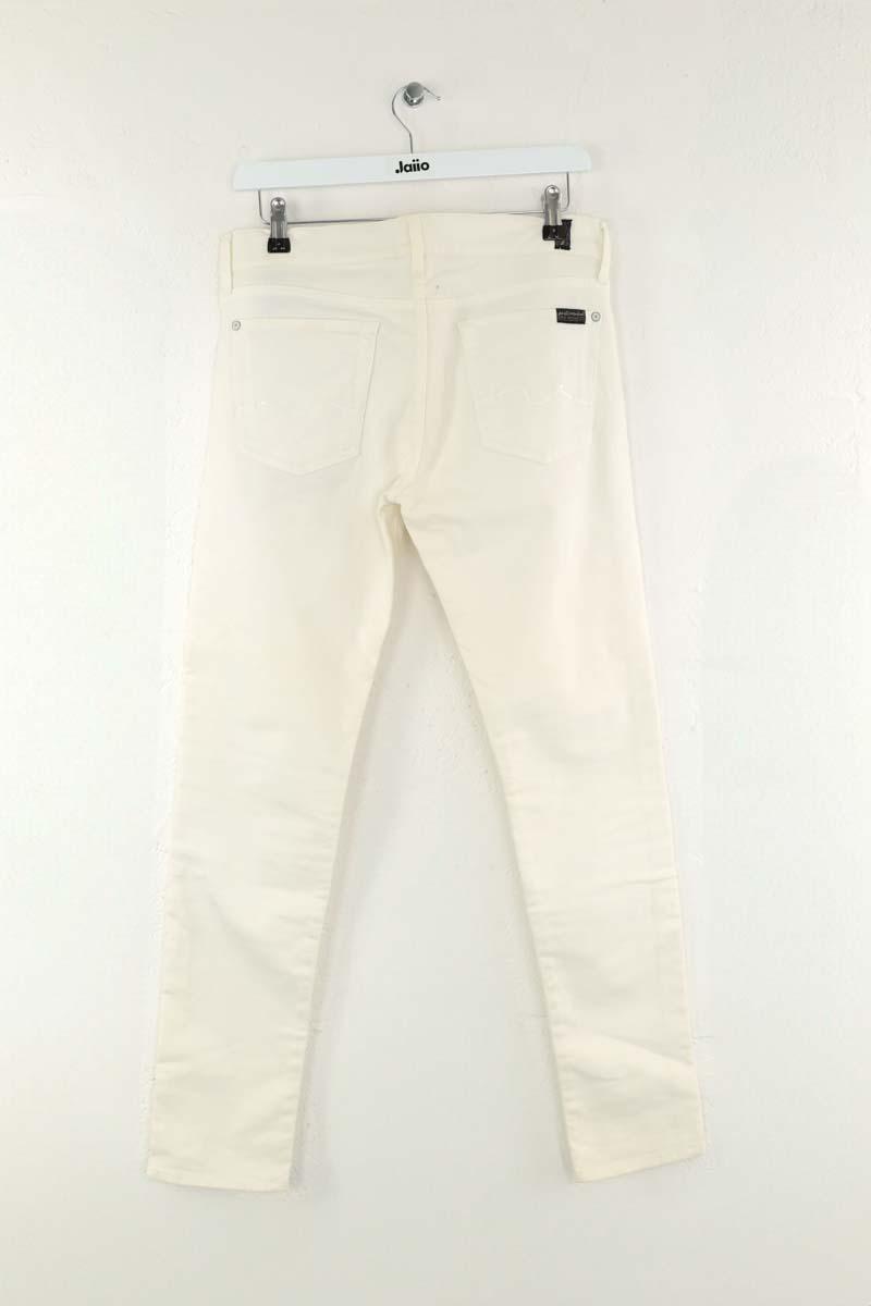 Slim 7 For All Mankind  Blanc