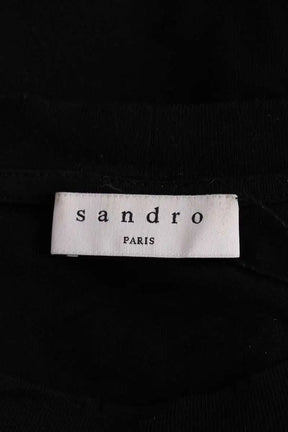 T-shirt Sandro Noir en Coton