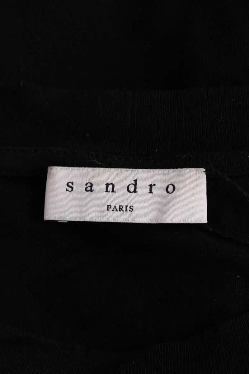 T-shirt Sandro Noir en Coton