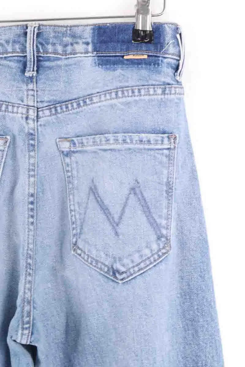 Jean droit Mother Bleu en Coton
