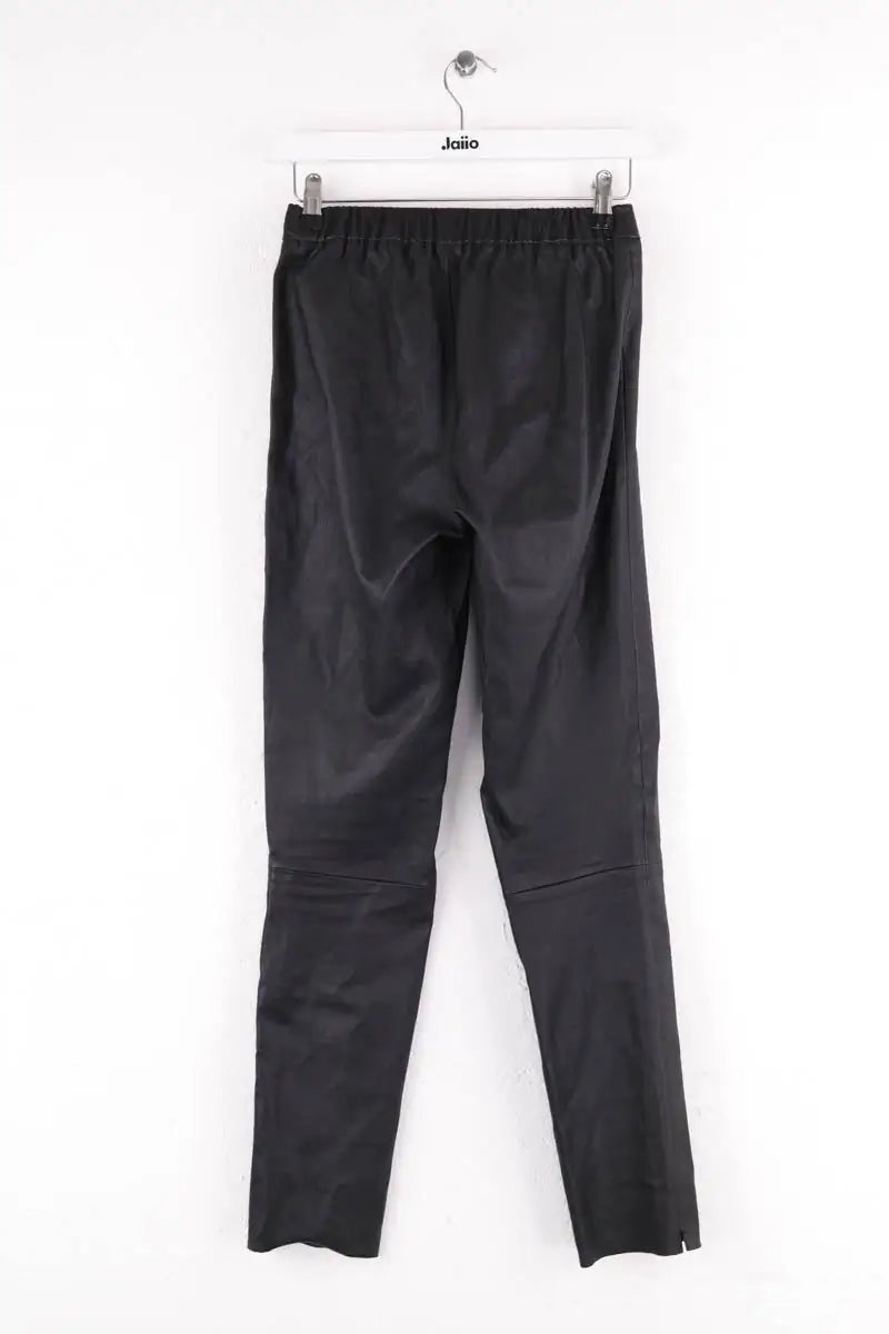 Pantalon slim Kujten Noir en Cuir