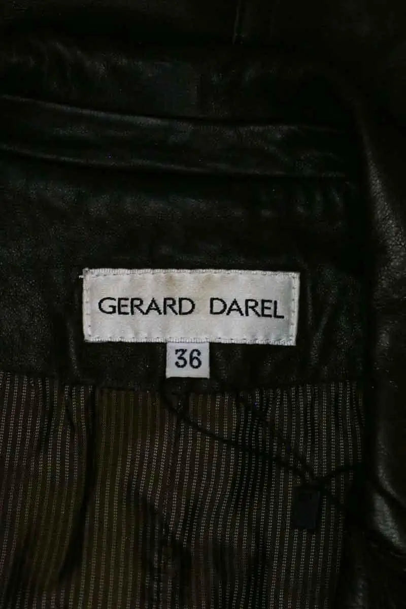 Veste Gerard Darel Marron en Cuir
