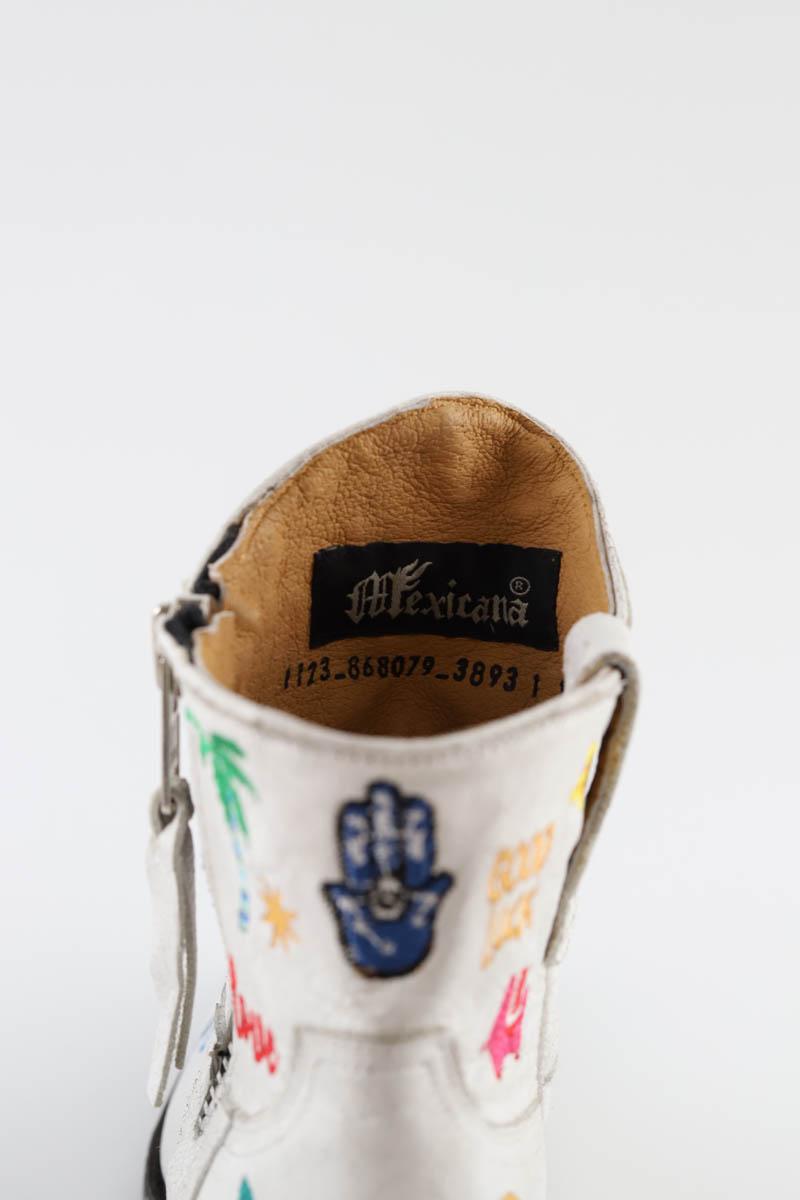 Boots western Mexicana  Blanc