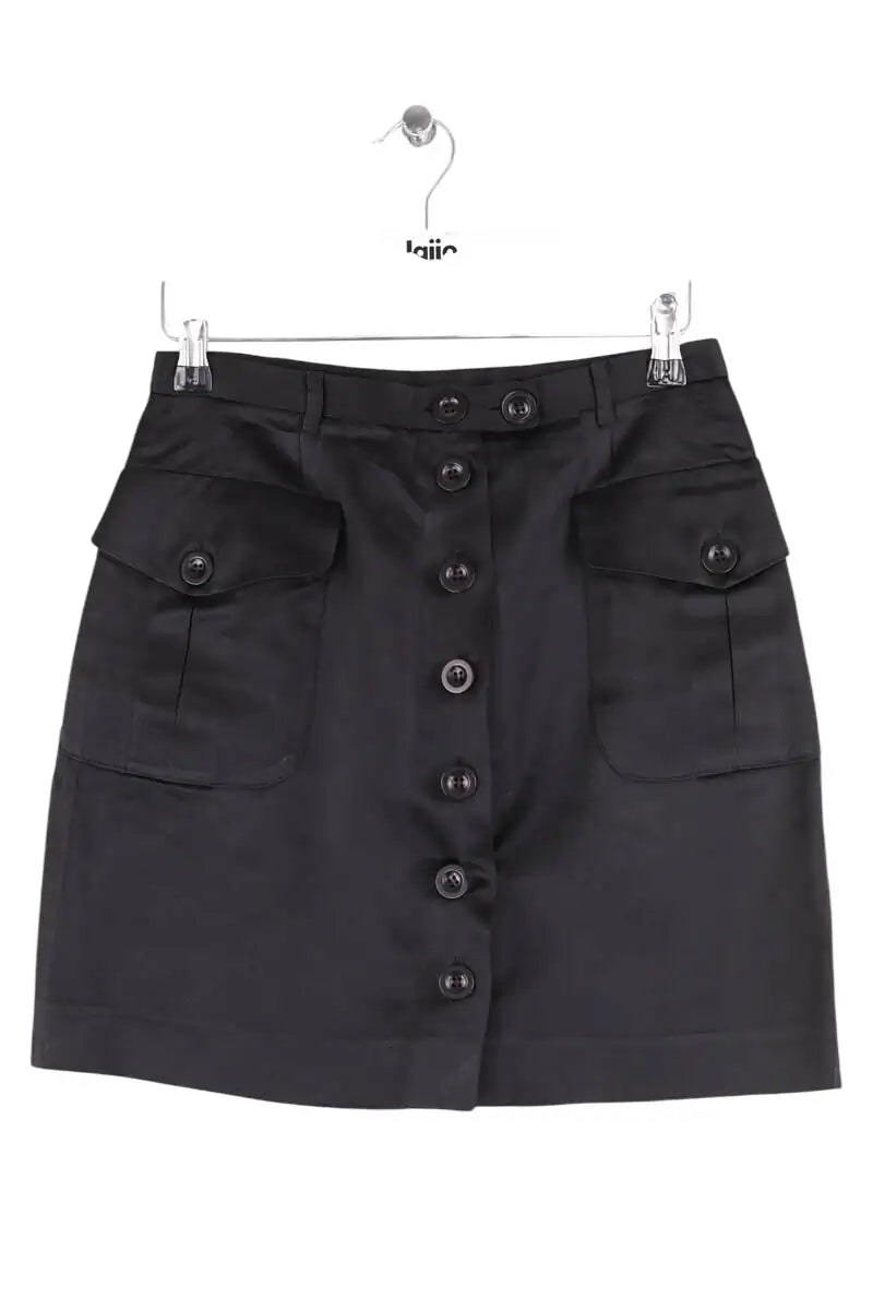 Jupe Tara Jarmon Noir en Synthétique, taille M - Seconde Main
