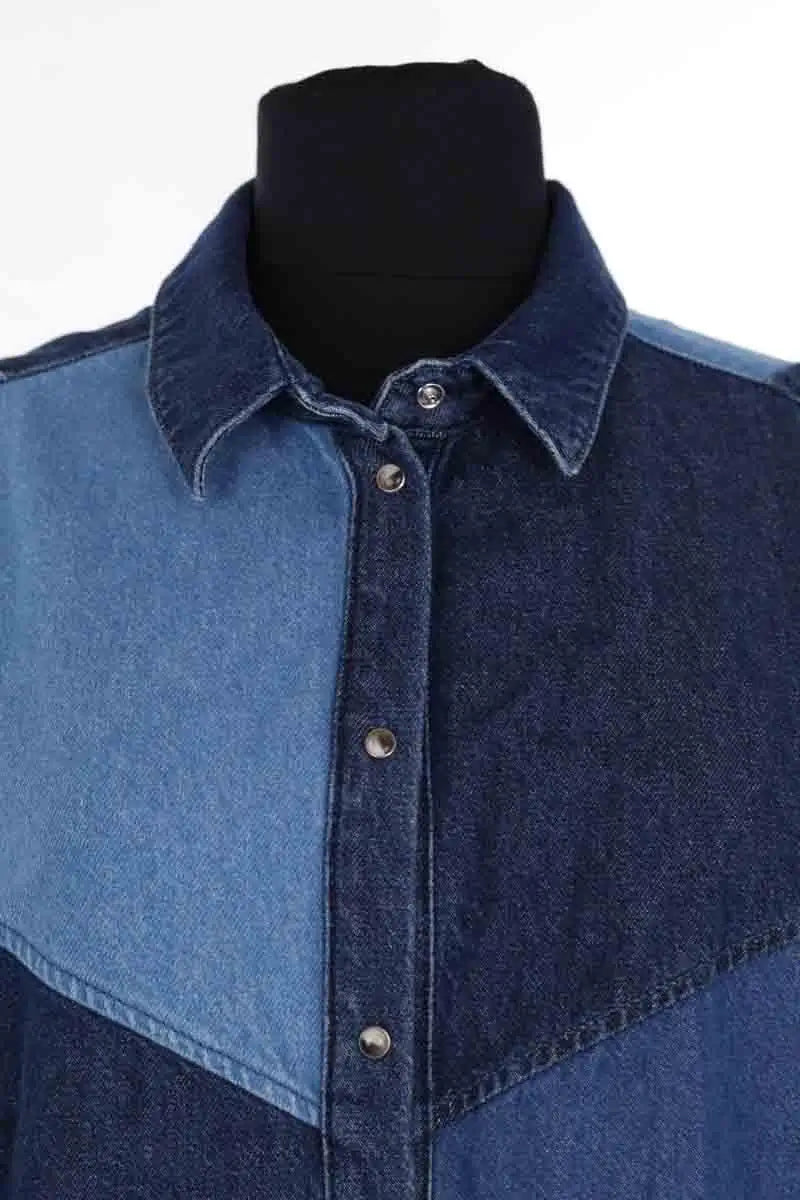 Chemise Sézane Bleu en Coton