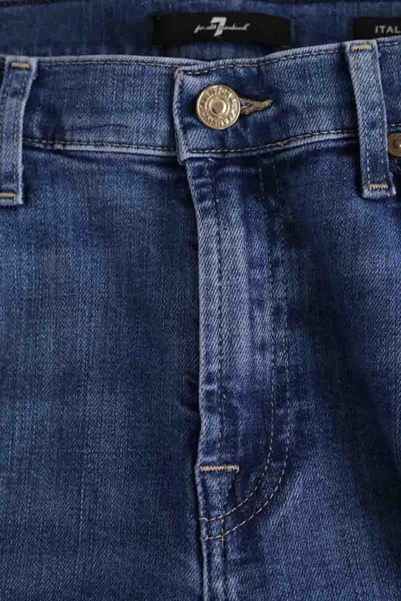Jean slim 7 For All Mankind Bleu en Coton