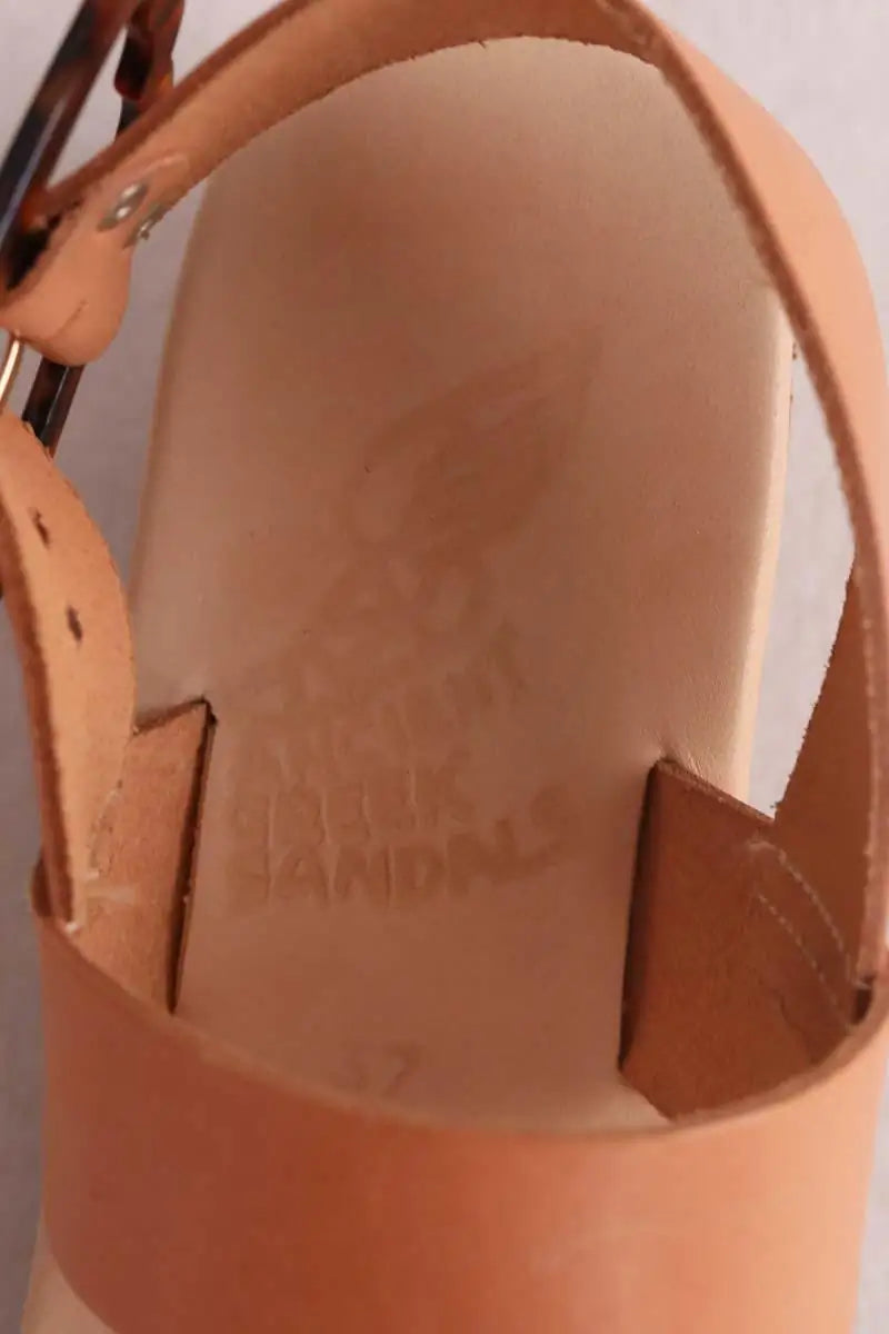 Sandales Ancient Greek Sandals Beige en Cuir