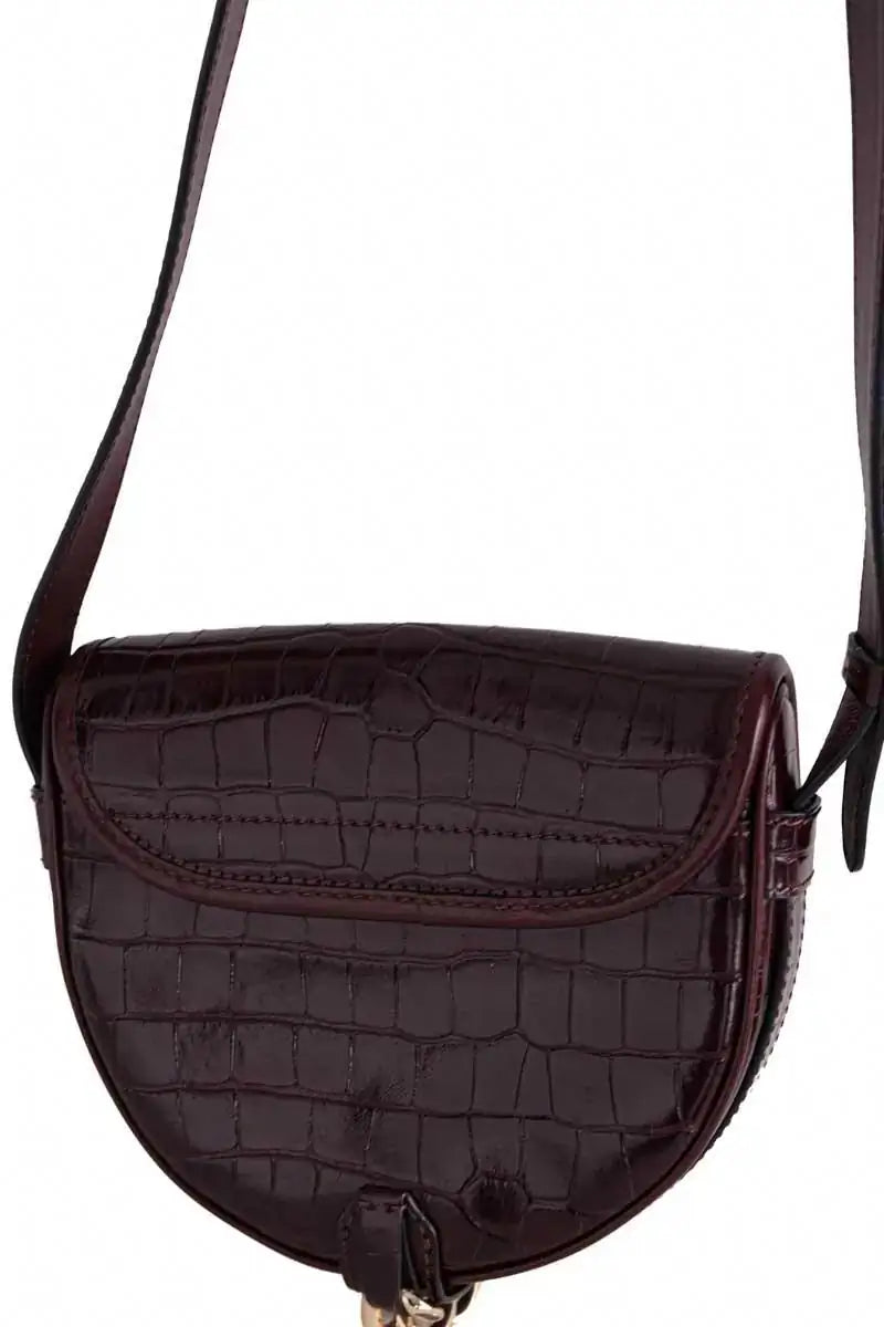 Sac à bandoulière See By Chloé Bordeaux en Cuir