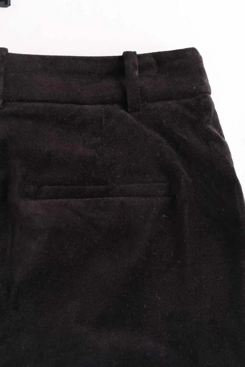 Pantalon droit Boden Noir en Velours