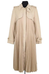 Trench-coat Sandro Beige en Coton, taille XS - Seconde Main