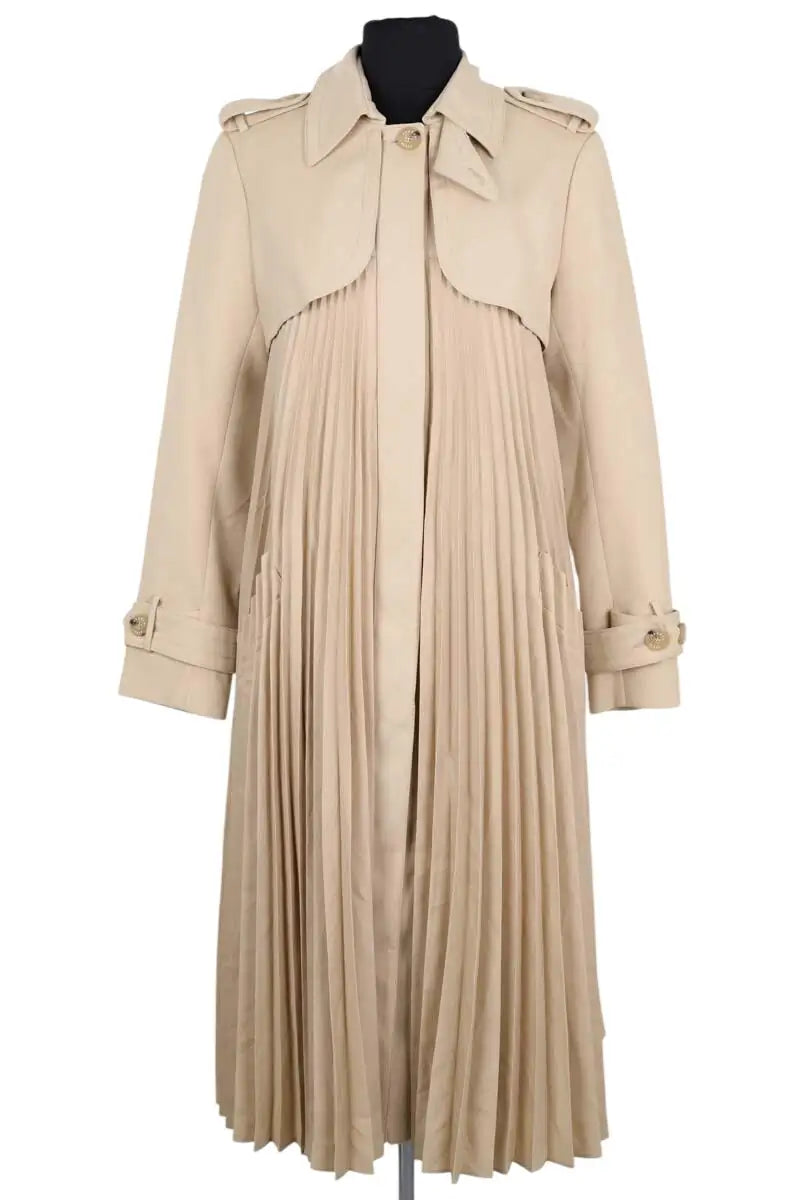 Trench-coat Sandro Beige en Coton, taille XS - Seconde Main