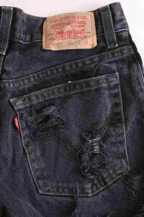 Mini short Levi's 550 Noir en Coton