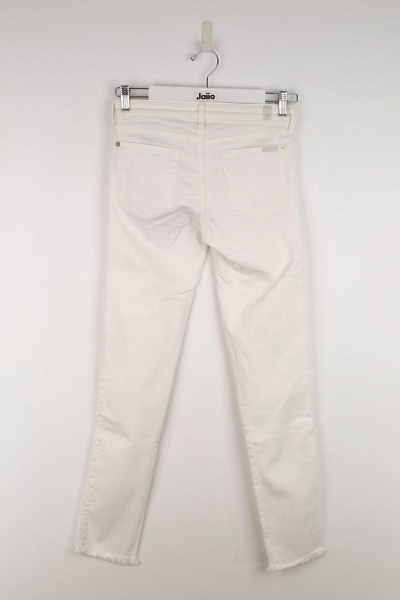 Jean 7 For All Mankind  Blanc