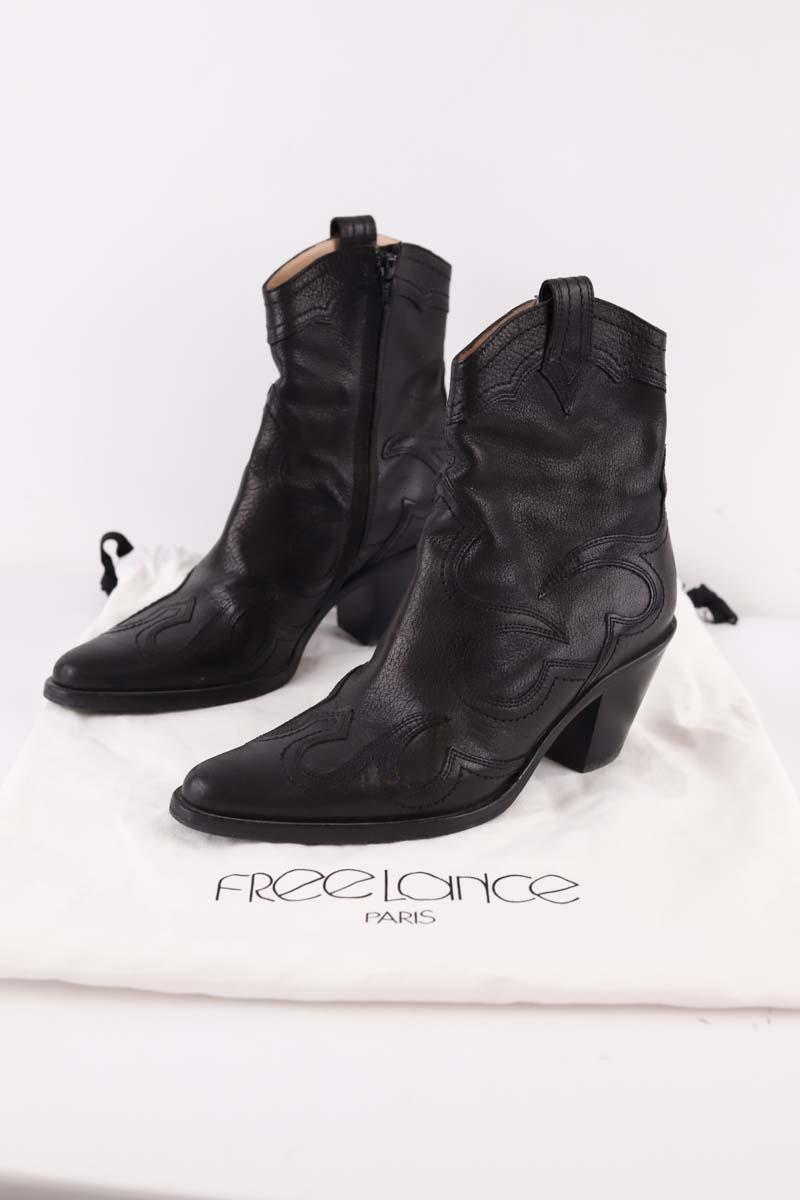 Santiags Free Lance  Noir