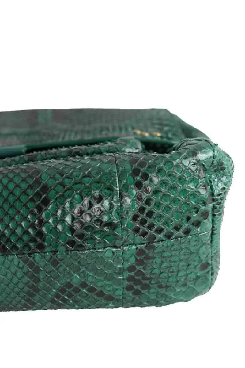 Sac à bandoulière Jérôme Dreyfuss Lulu Vert en Cuirs exotiques