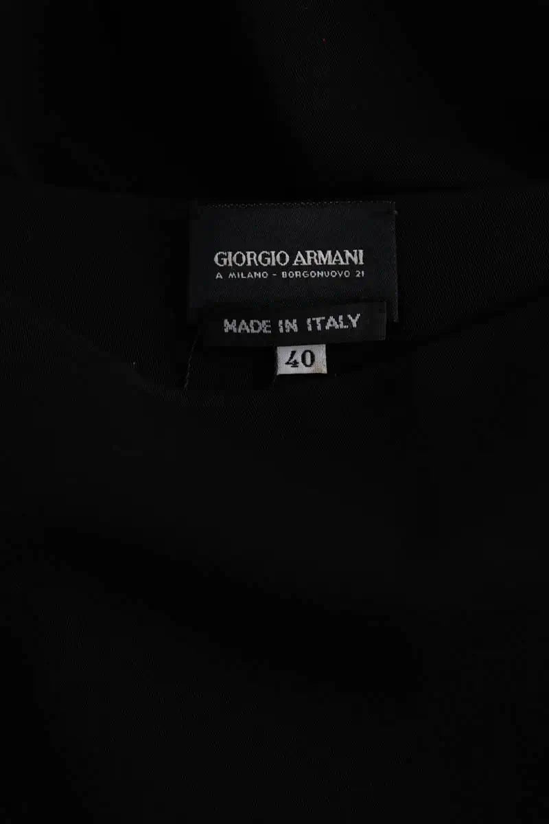 Robe Giorgio Armani Noir en Laine