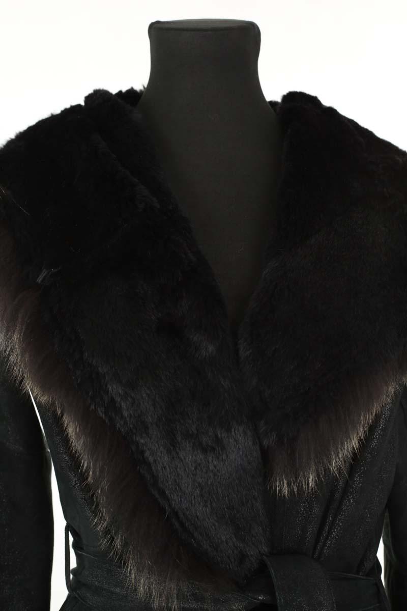 Manteau Yves Salomon  Noir