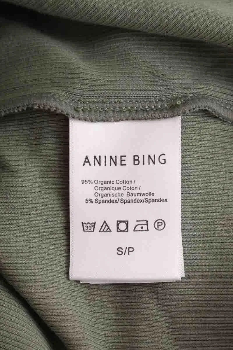 Top sans manche Anine Bing Kaki en Coton