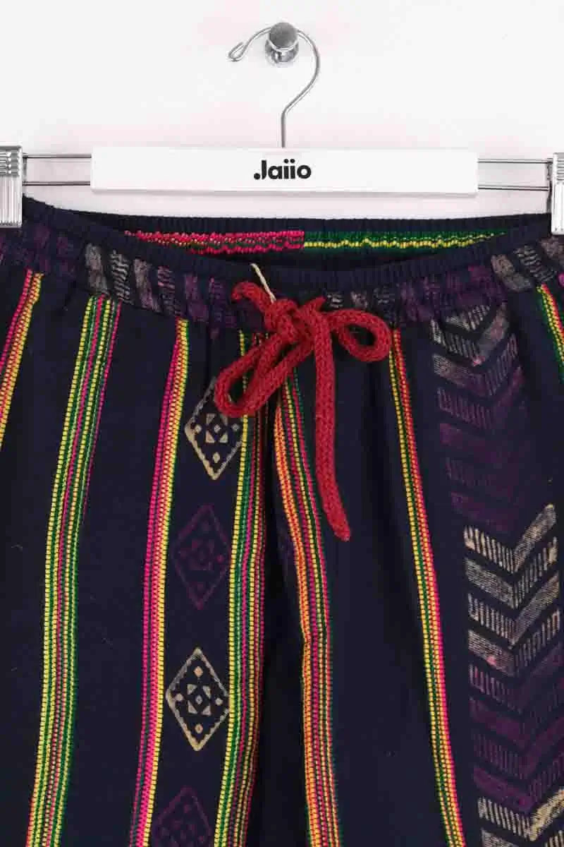 Pantalon large BAZISZT Marine en Coton