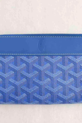 Portefeuille Goyard Bleu en Cuir