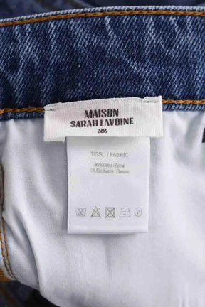 Jean droit Maison Sarah Lavoine Bleu en Coton
