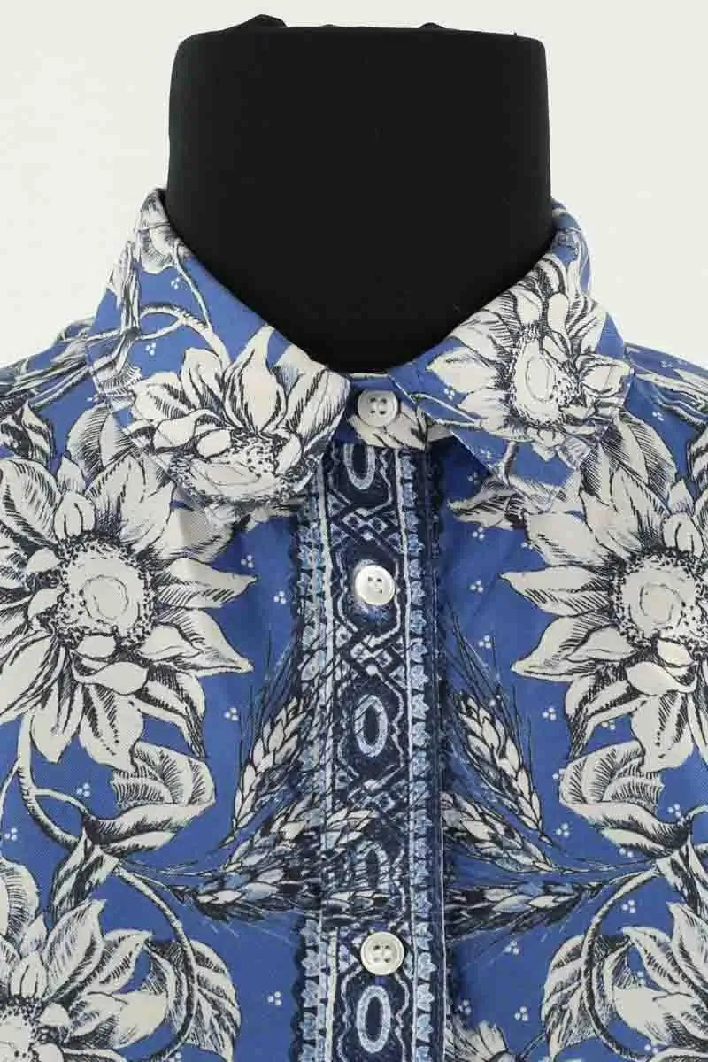 Chemise Sandro Bleu en Soie