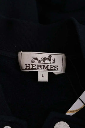 Gilet Hermès Bleu en Coton