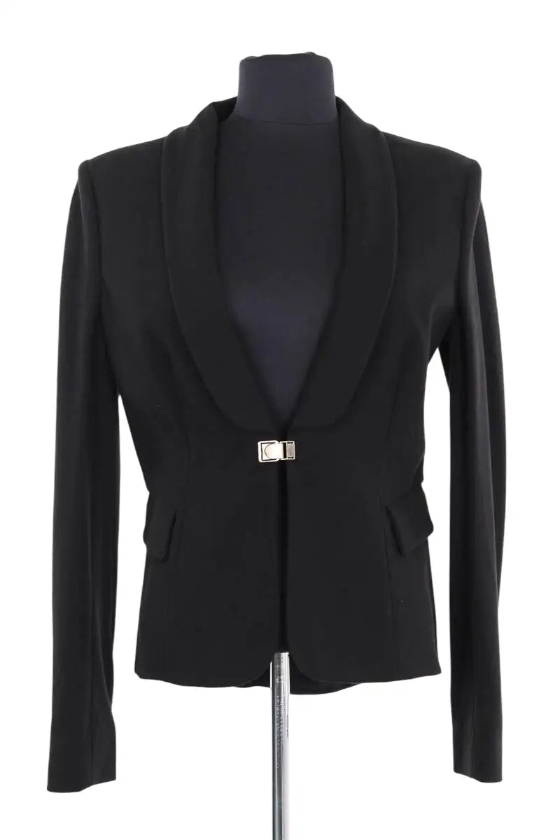 Blazer Pinko Noir en Viscose, taille L - Seconde Main