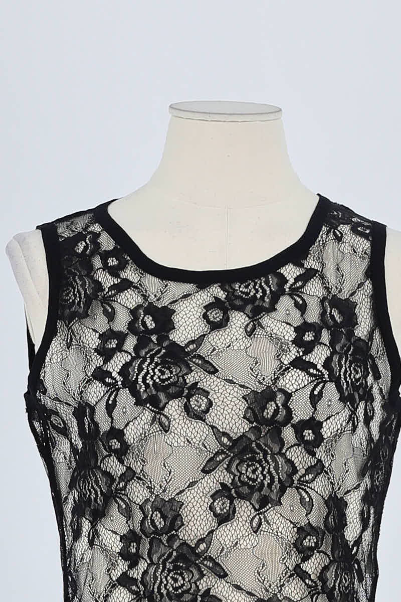 Top sans manche Moschino  Noir