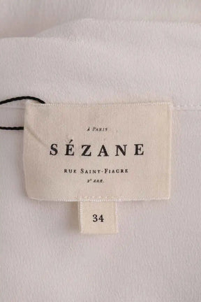 Blouse Sézane Ecru en Soie