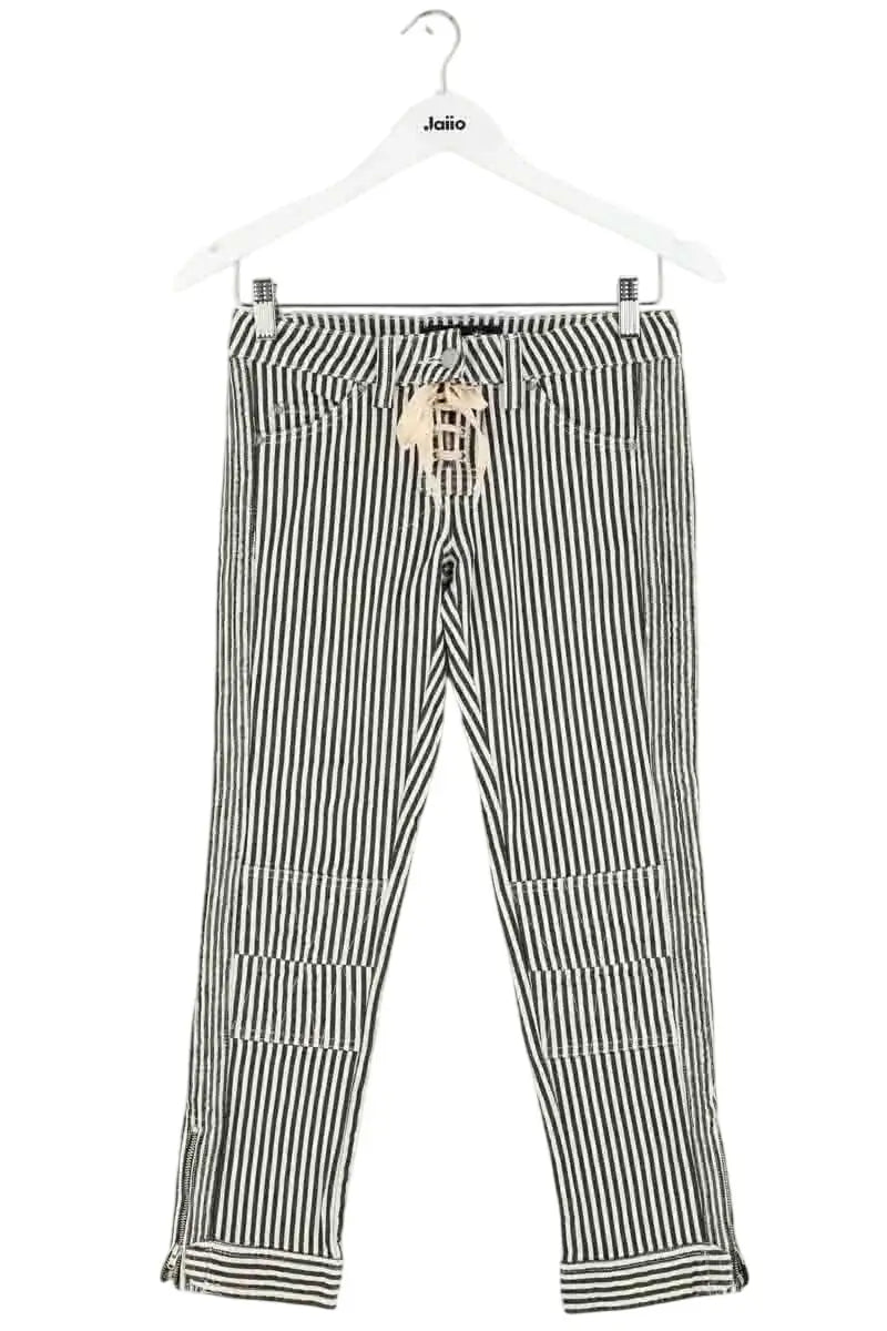 Jean droit Isabel Marant Noir en Coton, taille S - Seconde Main