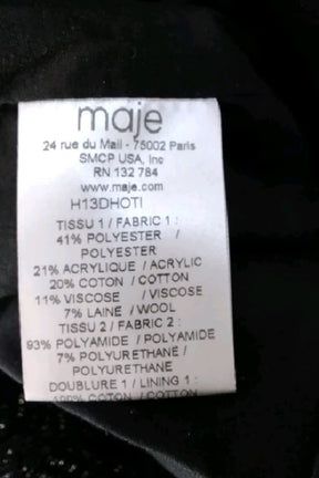 Robe Maje  Noir