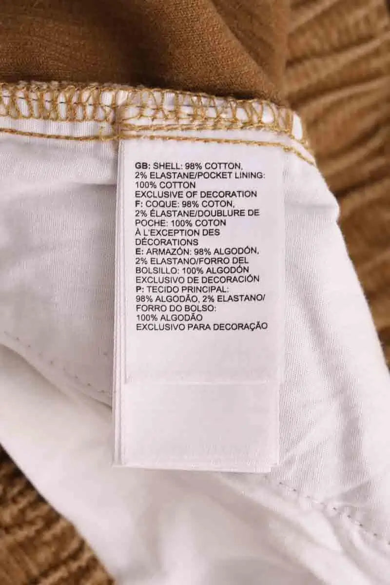 Pantalon droit The North Face Camel en Velours