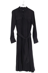 Robe Equipment Noir en Soie, taille S - Seconde Main