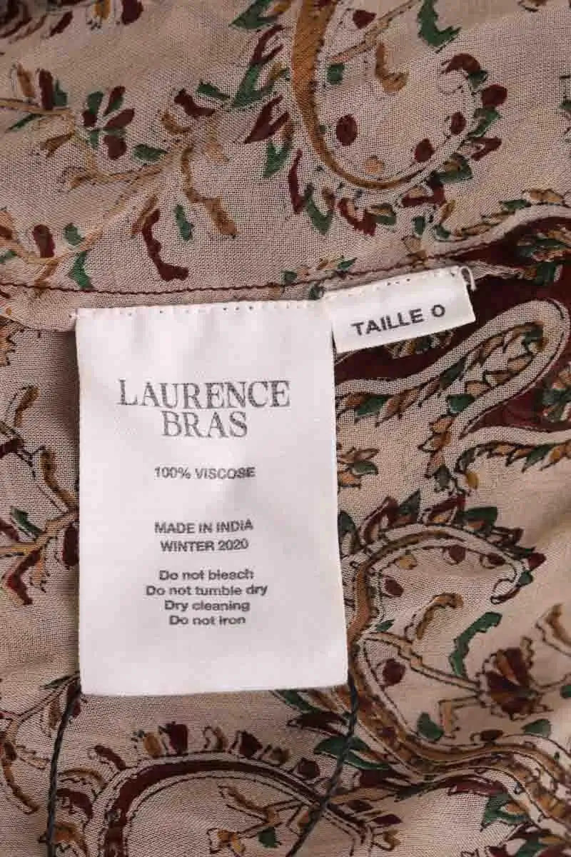 Blouse Laurence Bras Marron en Viscose