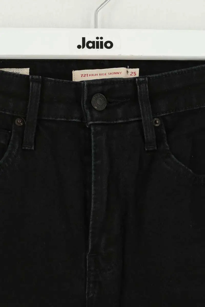 Jean slim Levi's 721 Noir en Coton