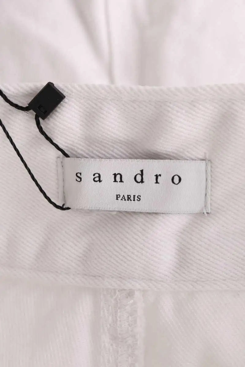 Bermuda Sandro Blanc en Coton
