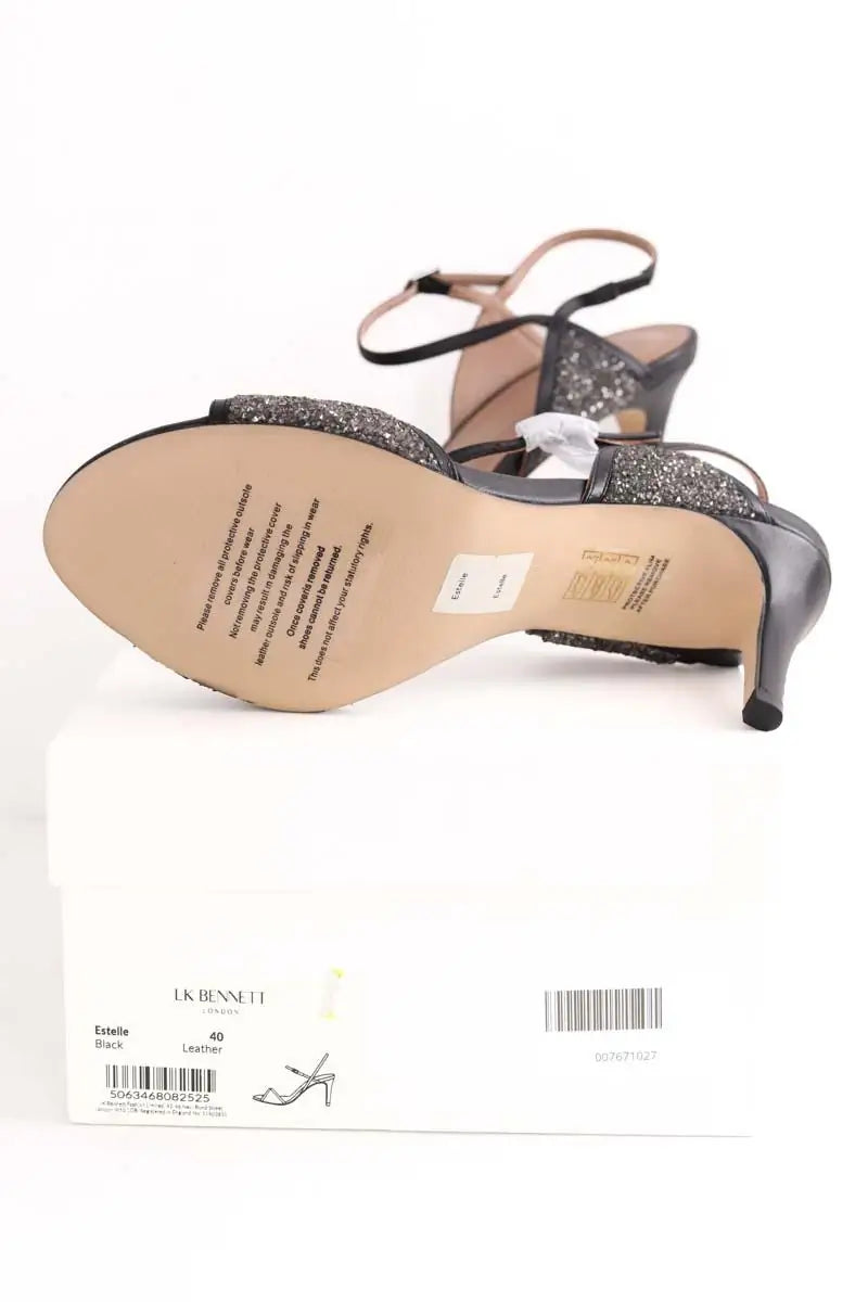 Talons LK Bennett Estelle Noir en Cuir