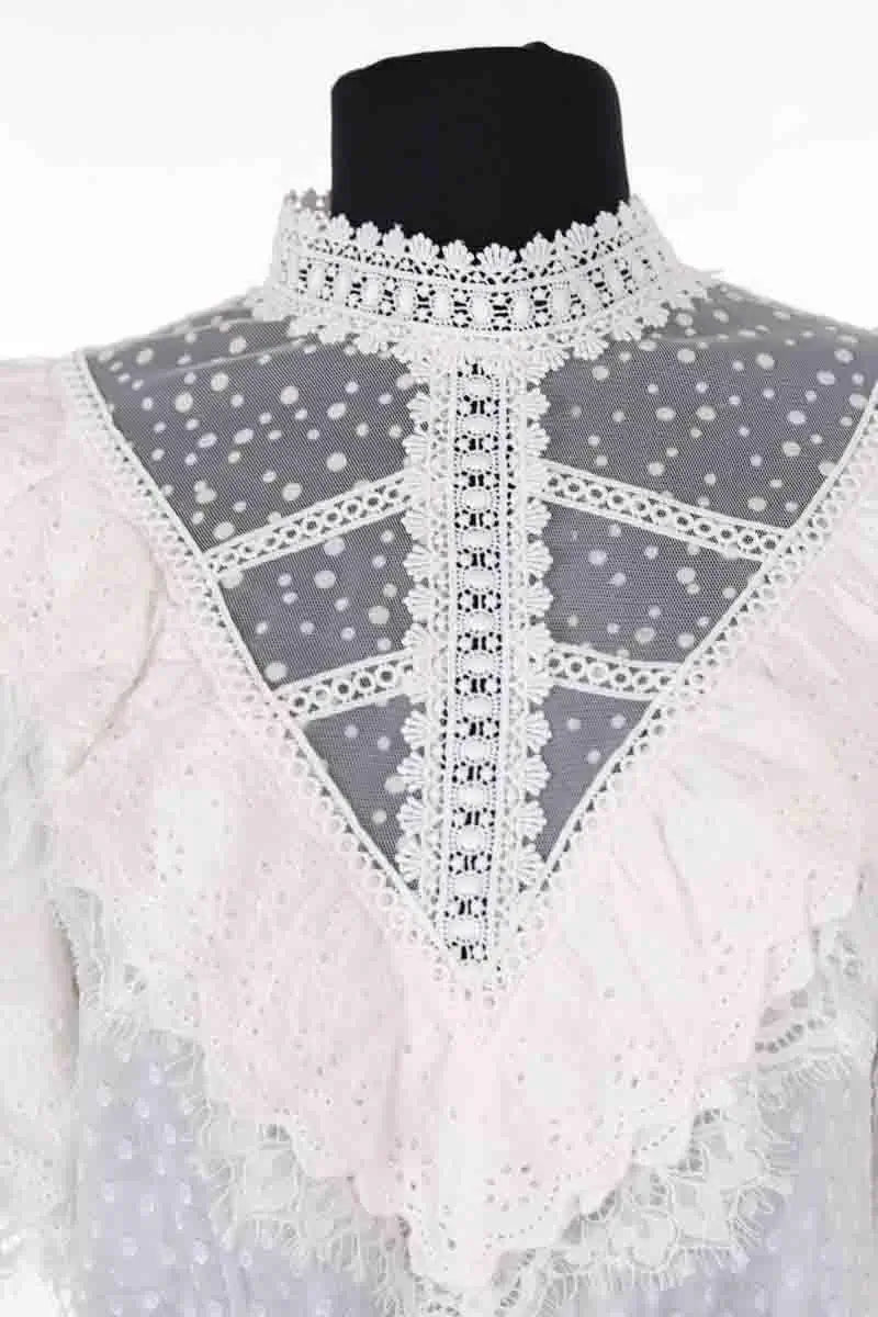 Blouse The Kooples Blanc en Coton