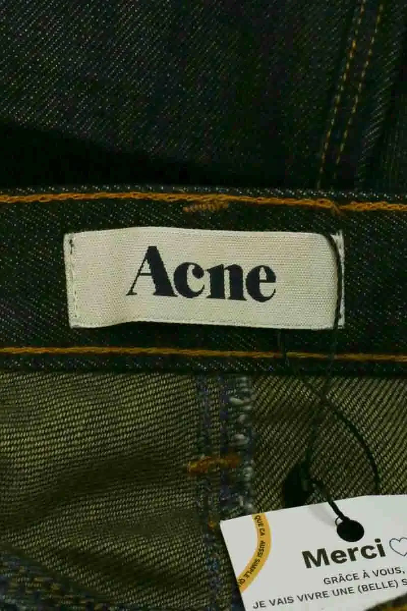 Jean droit Acne Studios Bleu en Coton