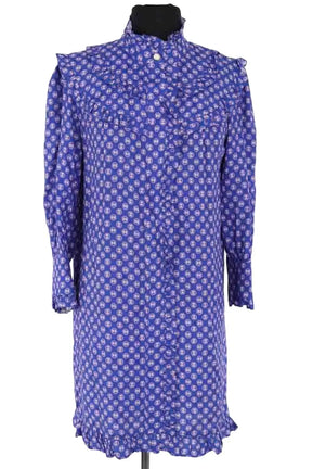 Robe Sandro Bleu en Synthétique, taille S - Seconde Main