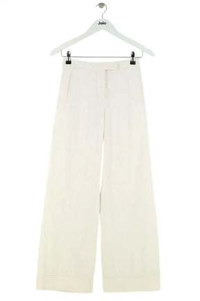 Pantalon Alexander McQueen Blanc en Coton, taille S - Seconde Main