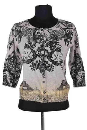 Cardigan Pinko Gris en Viscose, taille S - Seconde Main