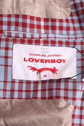 Blazer Charles Jeffrey Loverboy Rouge en Laine