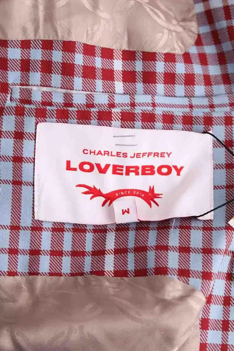 Blazer Charles Jeffrey Loverboy Rouge en Laine