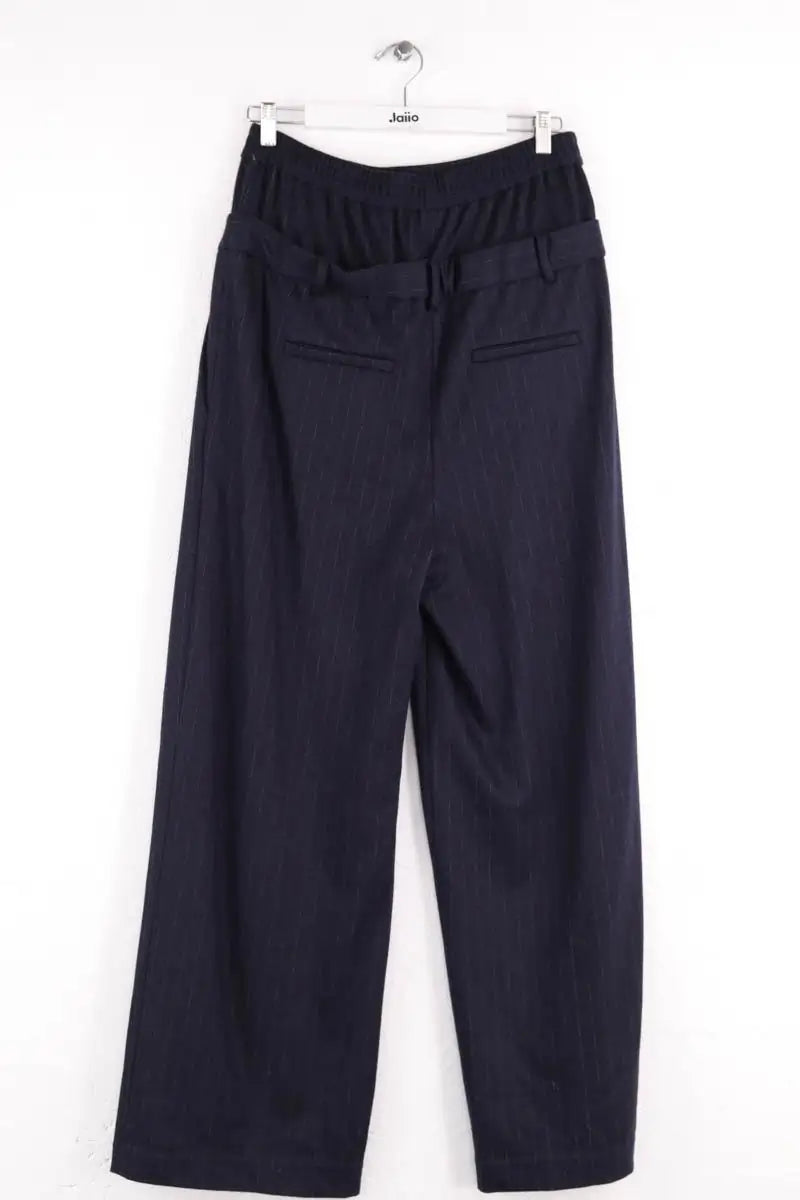 Pantalon large Tibi Bleu en Laine