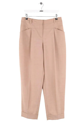 Pantalon droit Claudie Pierlot Beige en Synthétique, taille L - Seconde Main