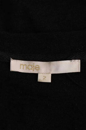 T-shirt Maje Noir en Coton