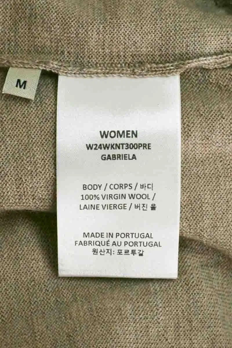 Top Officine Générale Beige en Laine